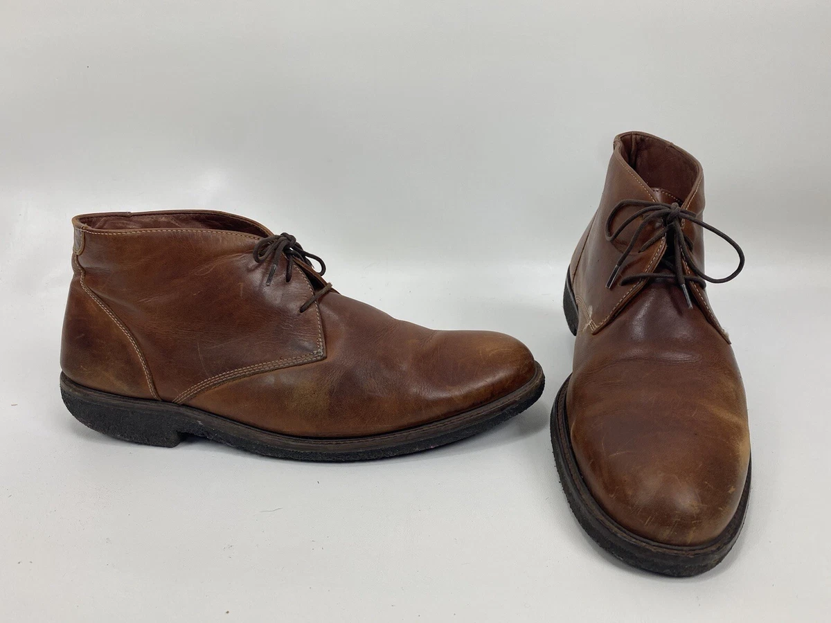Johnston Murphy 25 2022 Copeland Chukka Boots Brown Leather Men s