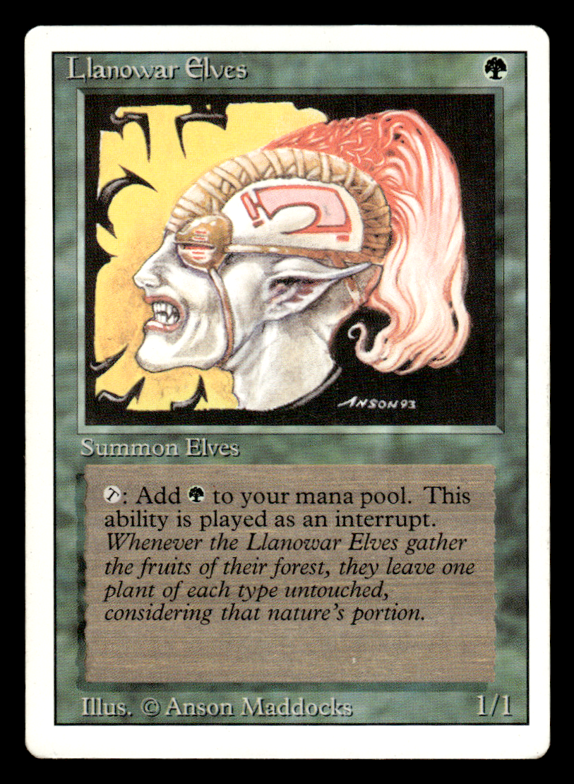 Llanowar Elves Revised Edition Regular | eBay