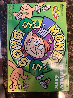 Learning Resources Money Bags Coin Value Educational Game Complete Home School