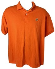 PANERA BREAD EMPLOYEE ORANGE POLO SHIRT MEN'S LARGE HAYNES ECOSMART COTTON BLEND