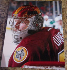 OSCAR DANSK AUTOGRAPHED 8 X 10 MATTE PHOTO CHICAGO WOLVES (A)