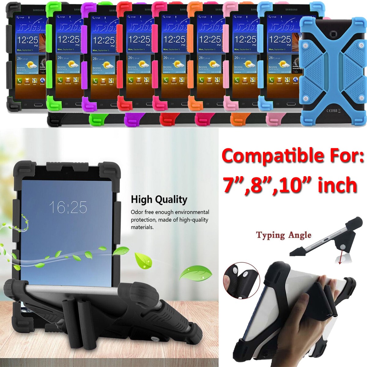 Kids Case For Universal 7'' 8'' Inch Tablets Protective PC Silicone  Cover