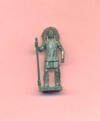 FIGUR KINDER METALL: ROTE WOLKE - INDIANER -