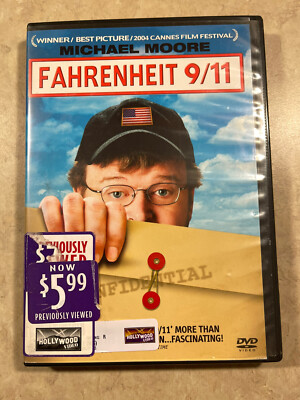 Fahrenheit 9/11 (2004 DVD) Michael Moore 911 MOVIE NINE ELEVEN ...