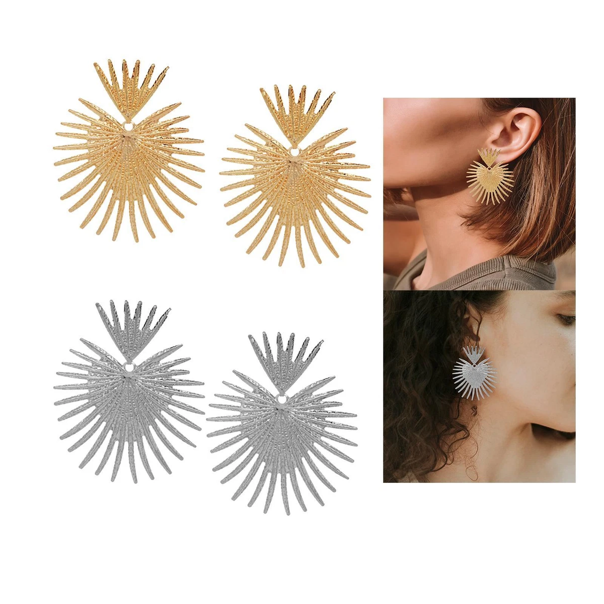 Stylish Drop Earring Hippie Earrings Luxurious Statement Earrings Delicate Metal
