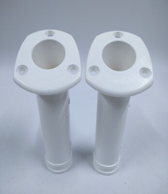 Attwood 12703D1, White 30 Degrees Flush Mount Rod Holder Pack