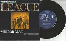 HUMAN LEAGUE Mirror man w/UNRELEASE GLOSSY Europe 7 INCH vinyl Single USA seller