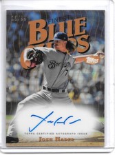 2019 Topps Finest JOSH HADER BLUE CHIPS AUTO REFRACTOR #15/99 ASTROS!