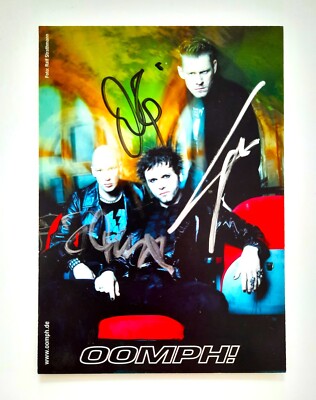 Echte Autogrammkarte der Band OOMPH!   Tour 2006   Originalbesetzung