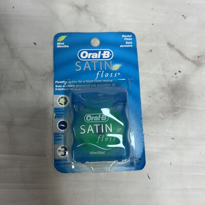 Oral-B SATINfloss Mint 55 yard - Old Style Pack 1 Satin Floss New