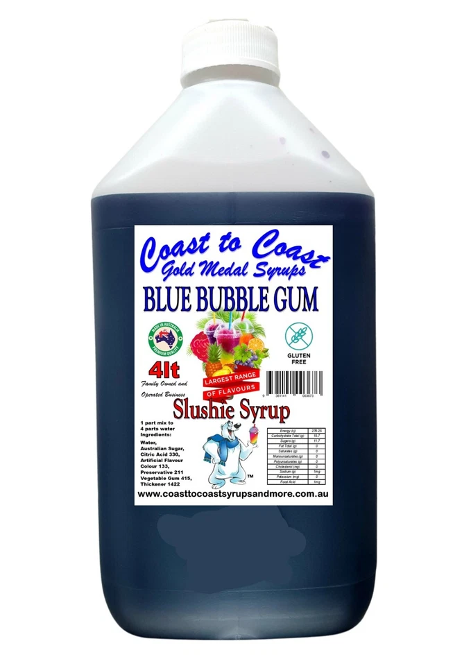 Coast to Coast Gold Medal Syrups 4ltr Slushie Syrup Choose From Over 35 Flavours - image 2 of 4