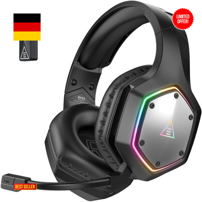 EKSA Gaming Headset Kabellos 7.1 Surround Sound & RGB
