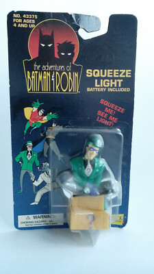 Batman Animated Series Robin Squeeze Light v. Janex 1995 noch Original auf Karte