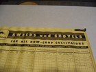 Rare 1961 John Deere Dealer Poster No. 489 Sweeps & Shovels Chart — photo 3