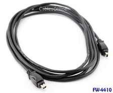 10ft. IEEE 1394 Firewire 4 Pin to 4 Pin M/M Cable Black