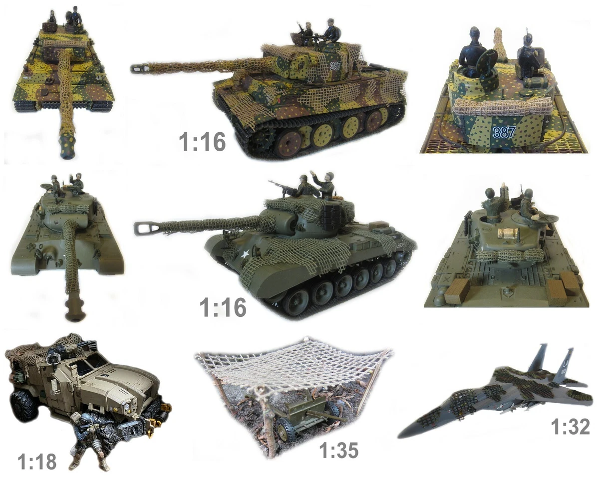 RC tank upgrade parts accessories model camouflage net 4 colors and 6 sizes | eBay