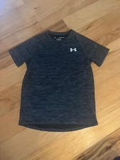 UNDER ARMOUR BOYS GRAY TECH TEE SIZE MED EXCELLENT COND LD9