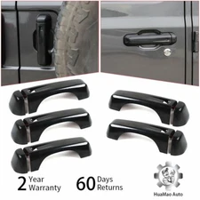 Car Door Tailgate Door Handle Cover Trim Decor For Black Jeep Wrangler JL 18+4Dr