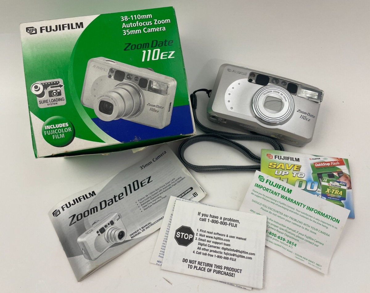 Fujifilm Zoom Date 110 EZ 35mm Point Shoot Film Camera for sale