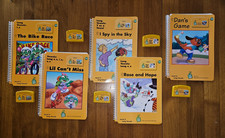 Lot Of 5 - LeapFrog Schoolhouse Books w/ Cartridges - Level 3 Yellow LeapPad