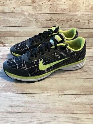Nike Dual Fusion TR2 Flywire Women s 8.5 Training Sneakers Shoes Black Green