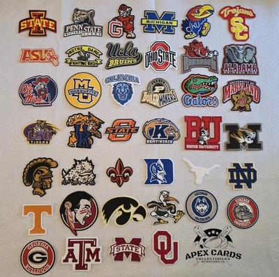 NCAA Team Patch Embroidered Iron On Sew On College Football Basketball Logo