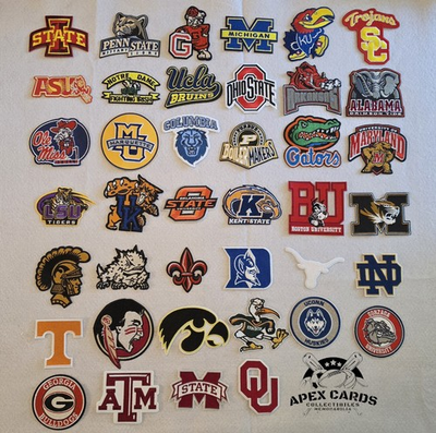 #ad NCAA Team Patch Embroidered Iron On Sew On College Football Basketball Logo $2.60