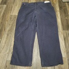 Carhartt FR Pants Mens 38x30 Cotton Relaxed Blue utility Workwear