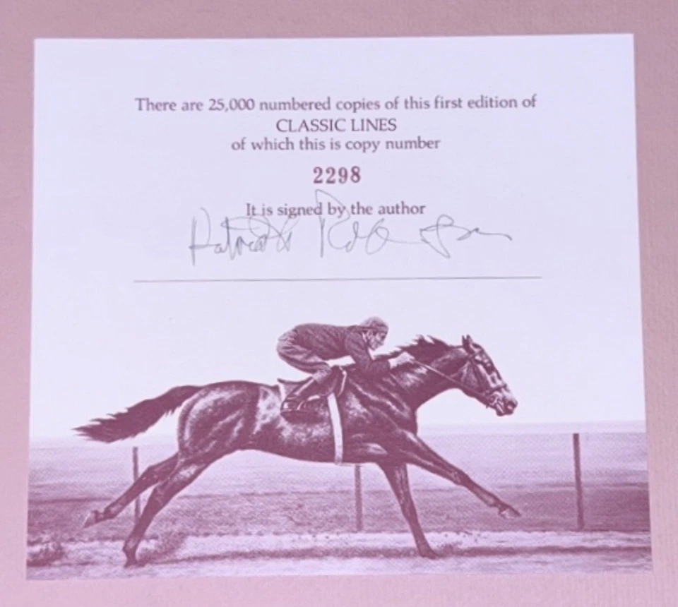 Classic Lines by Richard Stone Reeves 1975 Signed Limited Edition Thoroughbreds - Image 3 of 4