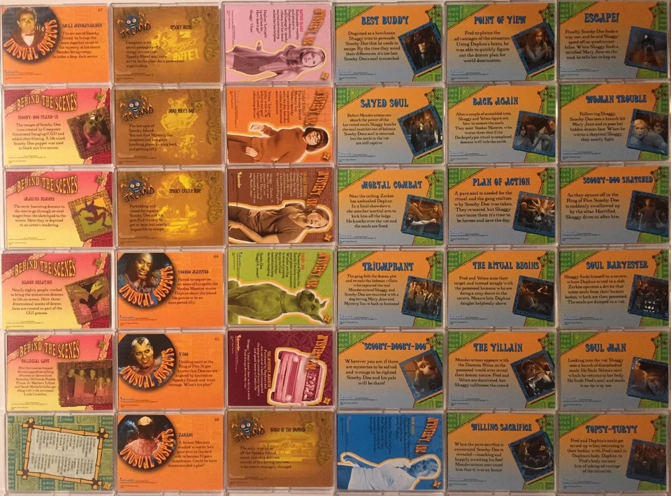 Scooby Doo Movie 1 Base Card Set 72 Cards Inkworks 2002 - Image 4 of 4