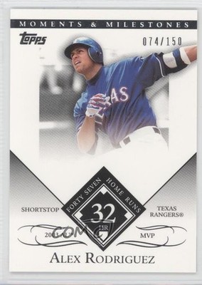 2007 Moments & Milestones /150 Alex Rodriguez (2003 AL MVP 47 Home Runs) #27 2u3