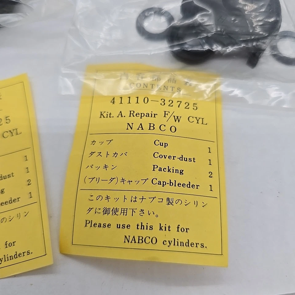 2 Front Wheel Cylinders rebuild Cup kit 1961-1966 Datsun Pickup L76-7140 - Image 3 of 4