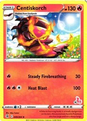 Centiskorch (#15 Cinderace Stamped) 049/264 Battle Academy 2022 Promo