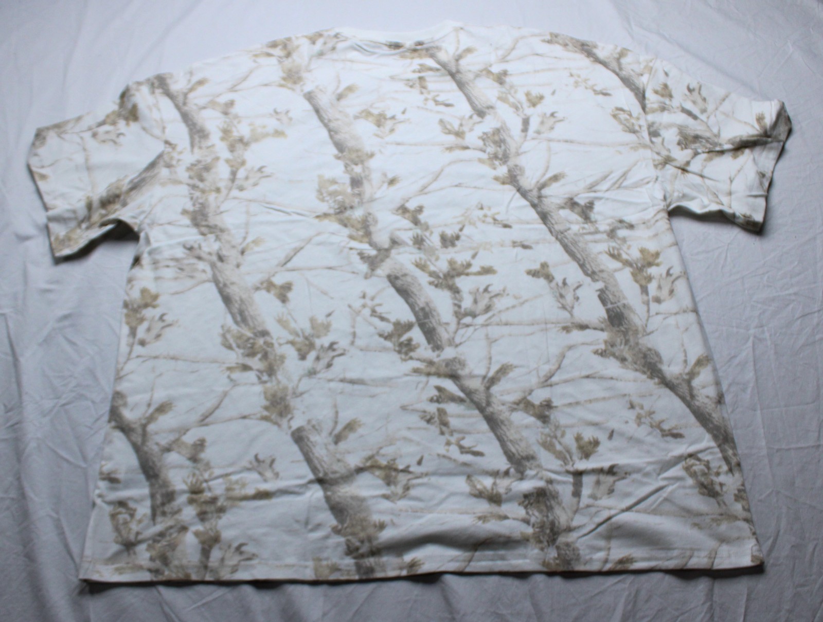 Comfrt Women's S/S Heavyweight Oversize Camo Tee EJ3 White Oak Size 3XL NWT