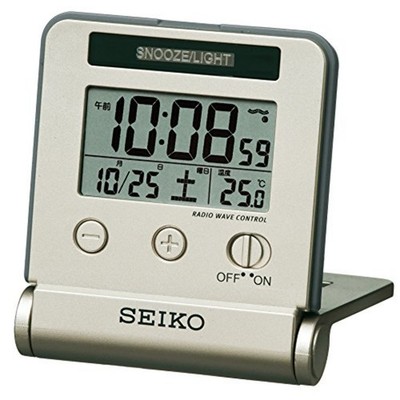 SEIKO SQ772G Clock Alarm Traveler Digital Calendar F/S w/Tracking# Japan New