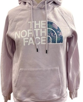 The North Face Hoodie Womens S/P Light Purple Pullover Logo Graphic Sweatshirt