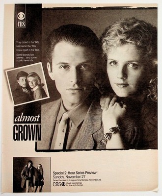 Almost Grown CBS TV Series 1988 Original Magazine Ad Print Vintage Ephemera