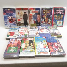 Christmas Movie VHS Tapes Vintage Lot of 14 Films New In Shrink 