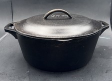 Lodge Cast Iron Dutch Oven With Lid 8DOL Dual Handle Pre-Seasoned Made in USA