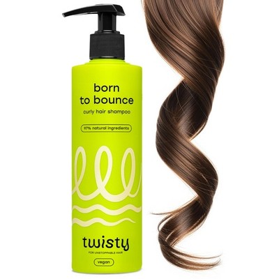 Born To Bounce Lockenshampoo 280 ml  Shampoo für lockiges Haar & Naturlocken,...