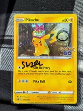 Pikachu SWSH234 ~Swirl~ Cosmo Holo Pokemon TCG Sword Shield Black Star Promo NM on eBay