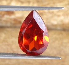 Natural Mandarian Orange Spessartine Garnet 9.75 Ct Pear Loose Gemstone T11888