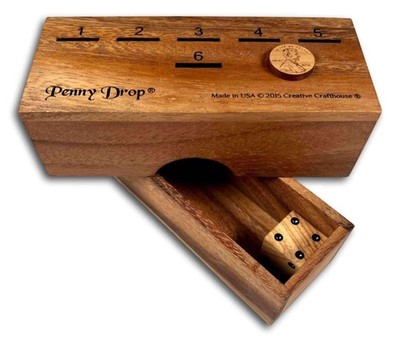 Penny Drop Travel | Personalized Wooden Dice Game