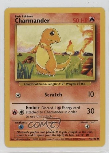 Charmander Pokemon Base Set #46 1999