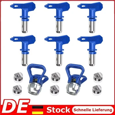 MARKENLOS Airless Farbspritzdüsen Filter Kit Airless-Spritzgerät Filter Set Düsenset 8PCS