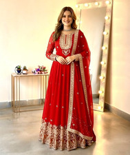 GOWN WEDDING SALWAR KAMEEZ PARTY WEAR NEW DRESS BOLLYWOOD PAKISTANI INDIAN SUIT