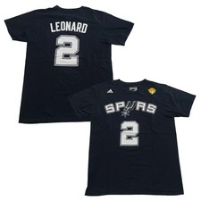 2014 Adidas NBA San Antonio Spurs Kawhi Leonard  The Finals Size M Black Tee