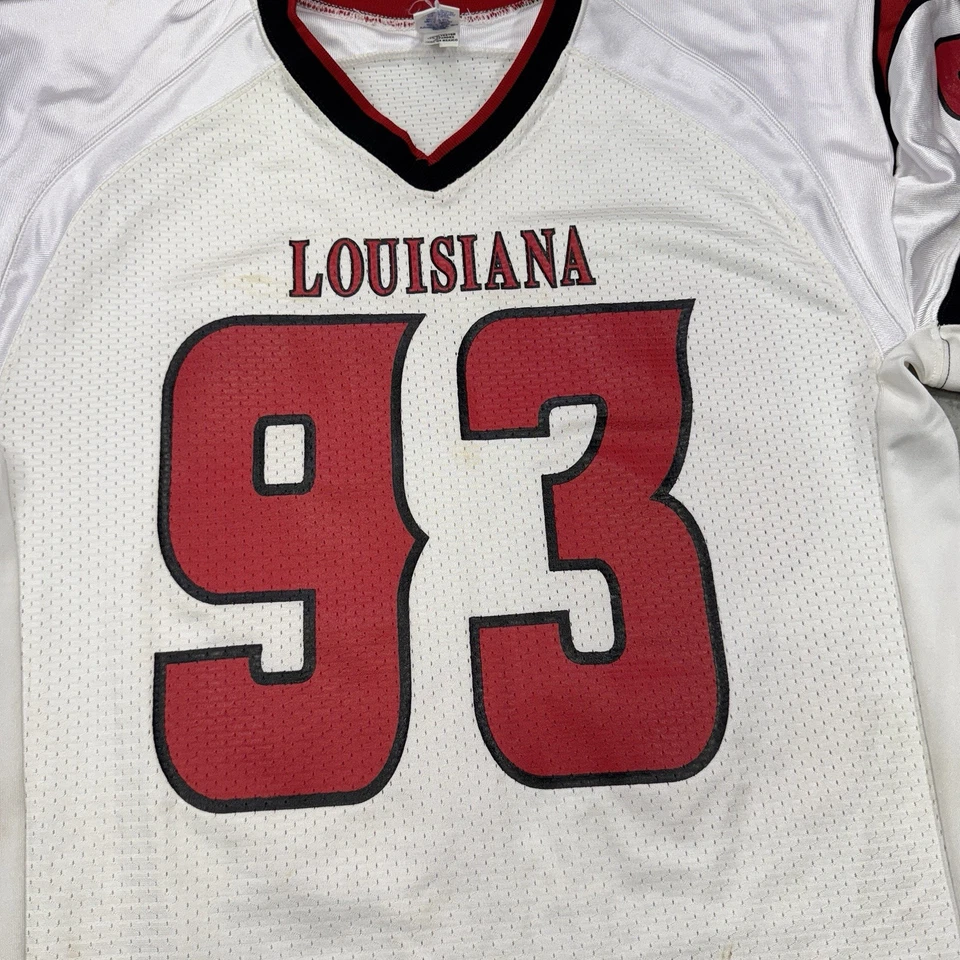 Vintage Louisiana Lafayette jersey mens XL Ragin Cajuns football team issue game - Image 2 of 4