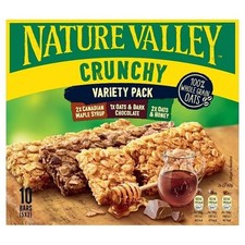 5x 10 Nature Valley Crunchy Variety Cereal Bars 5 x 42g (210g) Case of 5 50 Bars