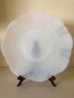 VINTAGE MACBETH EVANS AMERICAN SWEETHEART MONAX OPALESCENT MILK GLASS PLATE 11”